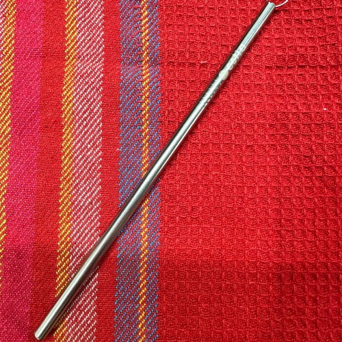 Estia stainless steel metal straw new with cleaning brush