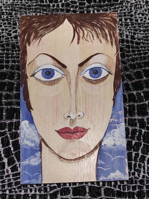 Portrait on chipboard by unknown artist new