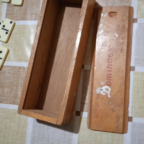 Dominoes Double Six board game used, complete set of 28 pieces