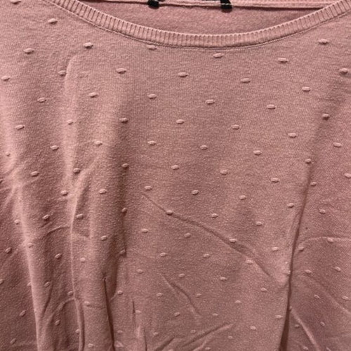 Stradivarius blouse pink thin long-sleeve like new, size L