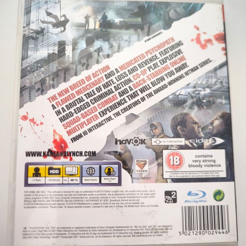 Kane & Lynch Dead Men PS3 game used, small scratches on disc