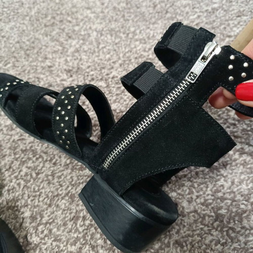 Glamazons black sandals like new