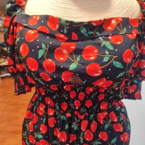 Cherries dress like new, red, size XS