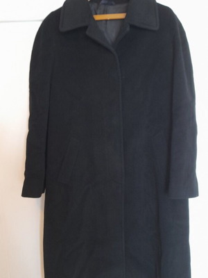Wool coat used, size XL, black