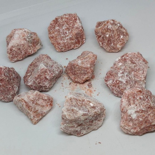 Sunstones pack of 10 like new natural crystals for meditation and jewelry