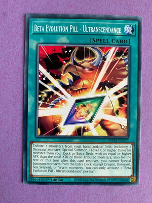 Beta Evolution Pill - Ultrascendence Yu-Gi-Oh Spell Card near mint