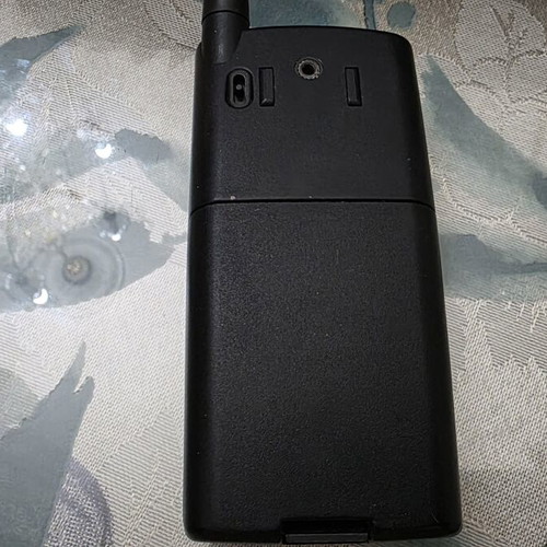 Ericsson GF 768 GSM mobile phone used, blue, battery needs replacement