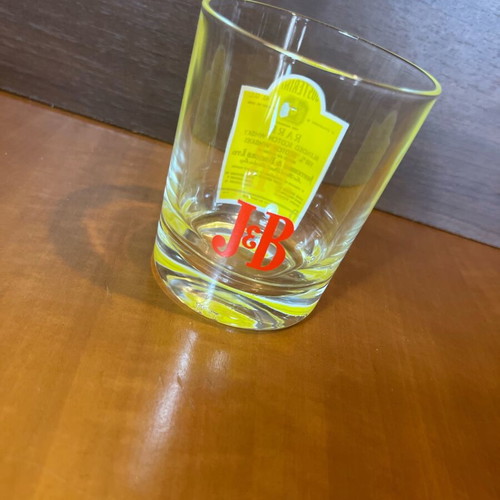 Vintage J&B Rare whisky glass like new, 1940s–1950s