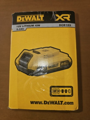 DeWalt Μπαταρία Εργαλείου Λιθίου 18V 2Ah καινούργια, σφραγισμένη