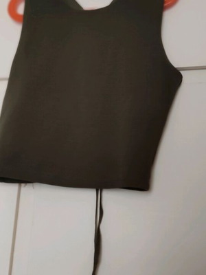 Bershka women's summer blouse like new, khaki, size XS