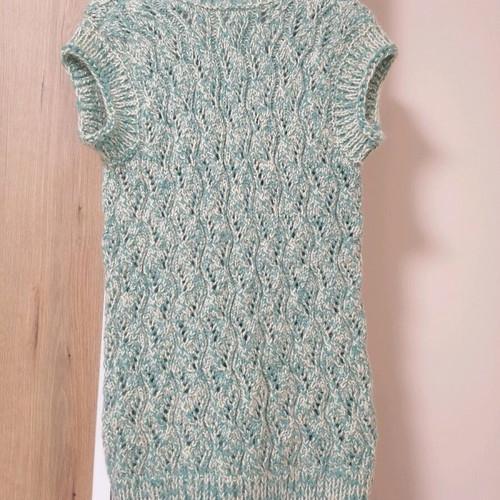 Hand-Knitted Vest New, Size L
