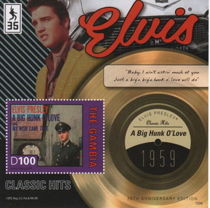 2012 Gambia - Elvis Presley - Minisheet - MNH**