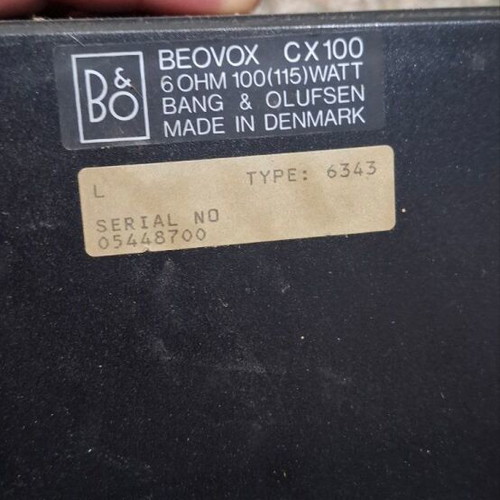 Beovox CX100 speakers used, set of 2