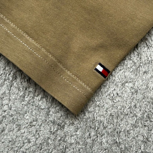 Tommy Hilfiger Slim T-shirt S like new, logo embroidery, green