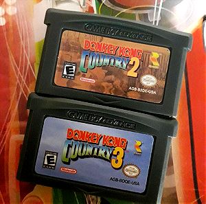GBA GAMES DONKEY KONG COUNTRY 2,3