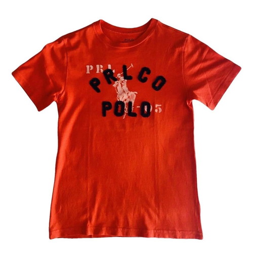 Polo Ralph Lauren kids shirt like new, size Small, red-orange