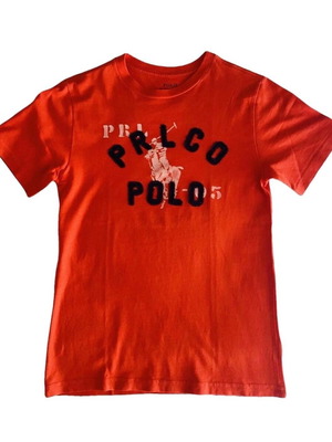 Παιδική μπλούζα Polo Ralph Lauren σαν καινούργια, μέγεθος Small, κόκκινο-πορτοκαλί