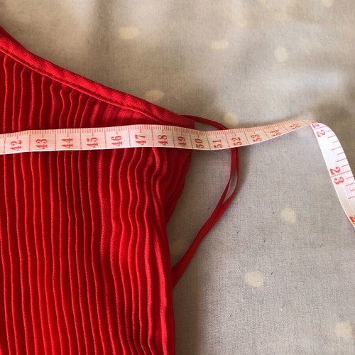 Zara lightweight red blouse medium like new with lining and tie