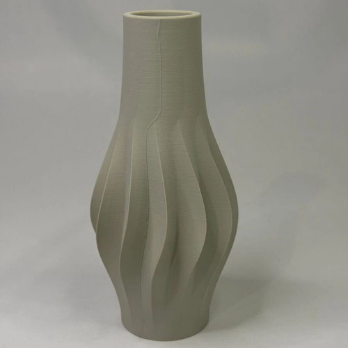 Minimal decorative vase set 3D printed, small and large, made to order