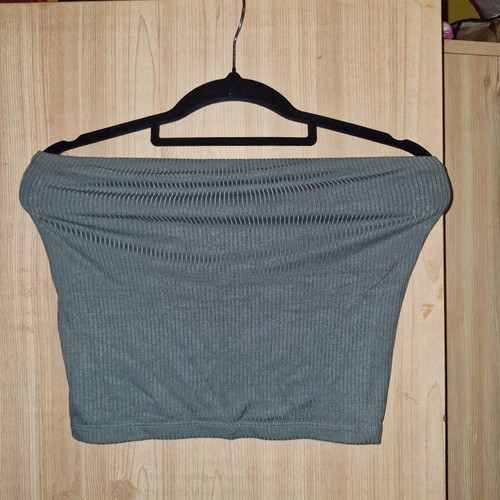 American Eagle strapless top like new, size M, olive color