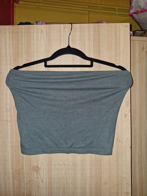 American Eagle strapless top like new, size M, olive color