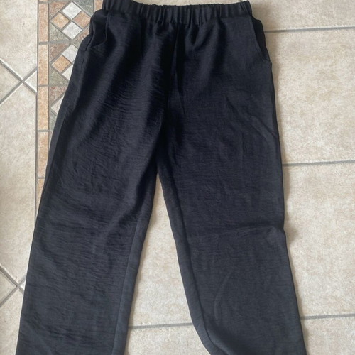 Slim black pants new, size S