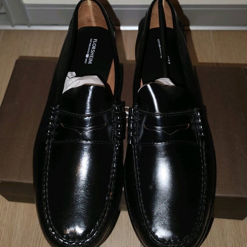 Florsheim Berkley Penny Men's Loafers in Black Leather New