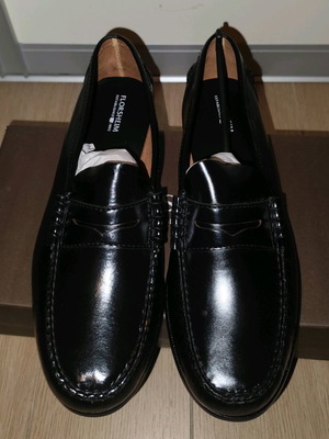 Florsheim Berkley Penny Men's Loafers in Black Leather New