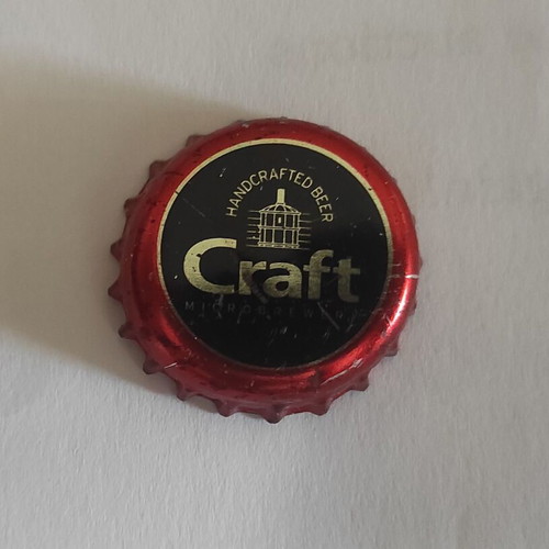 Craft beer cap used