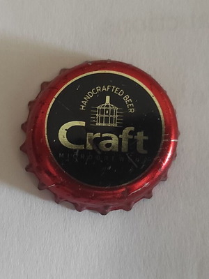 Craft beer cap used