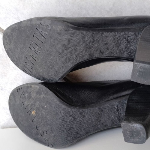 Hispanitas leather pumps used, black, size 36