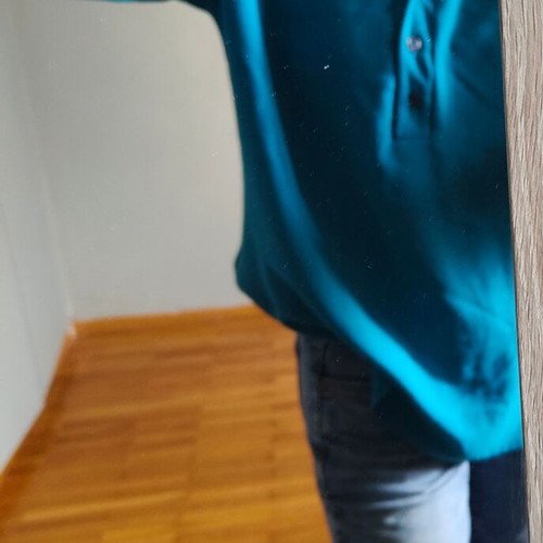 Turquoise shirt blouse new, comfortable fit, size S