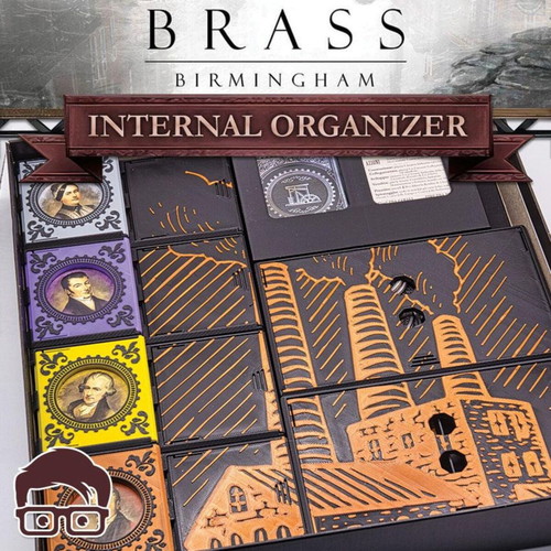 Brass Birmingham Board Game Organizer new, 3D printed insert