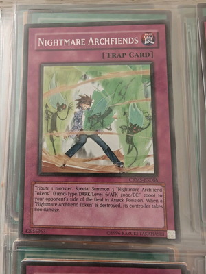 Yu-Gi-Oh card Nightmare Archfiends like new