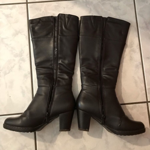 Women's boots used knee-high brown size 36