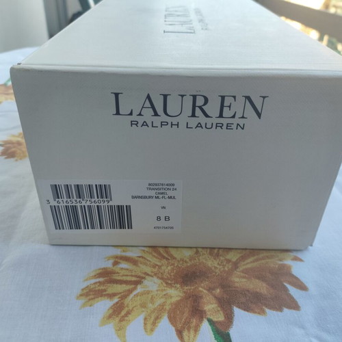 Ralph Lauren Backless Mules new, brown leather, size 39