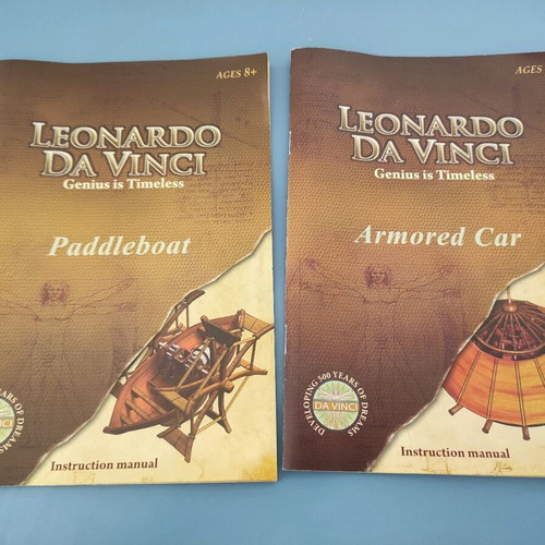 Leonardo da Vinci machine models set, like new, 2 pieces