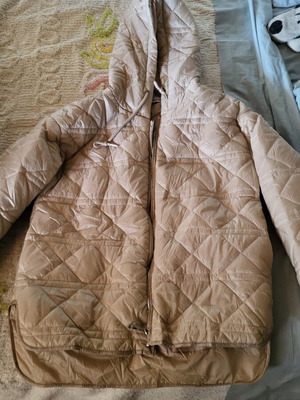 Jacket with hood beige like new, size M