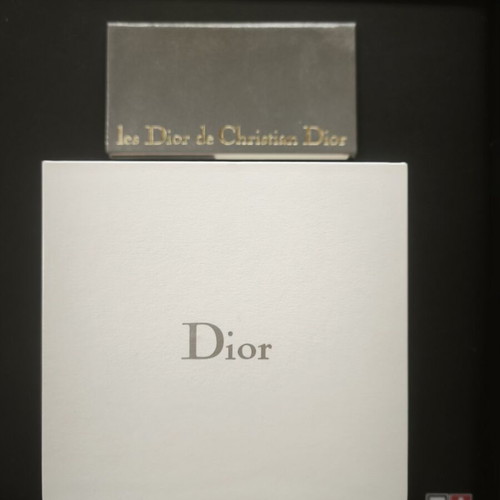 Christian Dior Wide Leather Cuff Watch with Zig-Zag Stitching, NOS