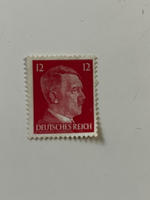 Vintage German Stamp 1941 Adolf Hitler 8 Pfennig used