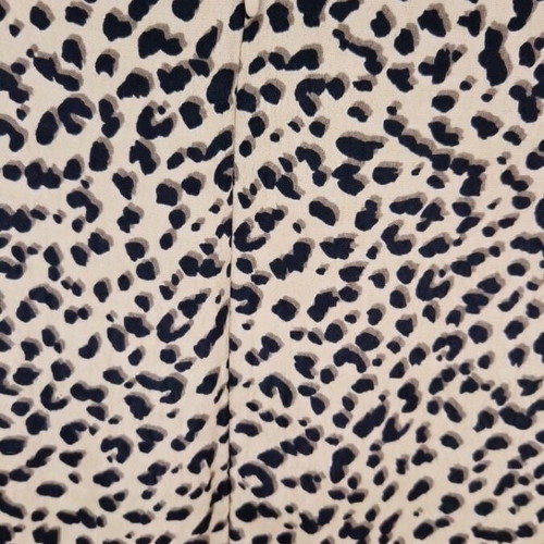 H&M animal print viscose dress like new, black and beige