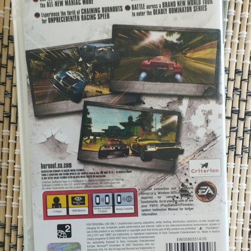 Burnout Dominator PSP game