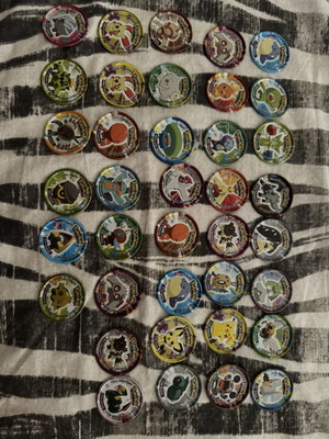 Pokémon metal tazos bundle, 38 items, like new