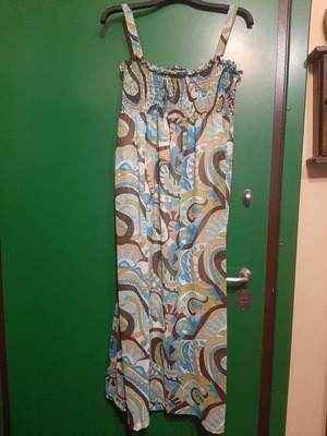 Italian dress used, green, size XXL