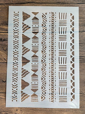 Stencil size A4 new, flexible translucent plastic