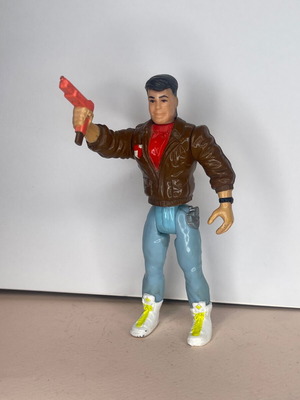 James Bond Jr figure 1990 used with working mechanism