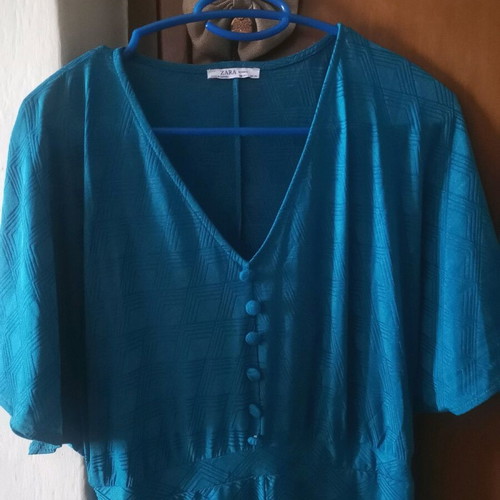 Zara women's dress new, green, size L