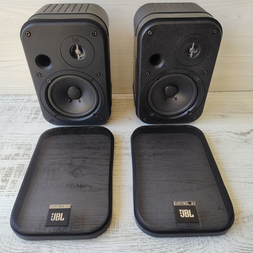 JBL Control 1G & 1C speaker pair, refoamed, made in Japan