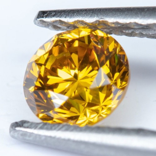 Natural Fancy Deep Orangy Yellow Diamond 0.33 ct IGI Certified new