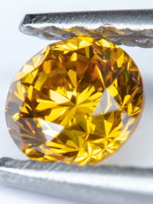 Φυσικό Fancy Deep Orangy Yellow Διαμάντι 0.33 ct VS2 IGI πιστοποιημένο